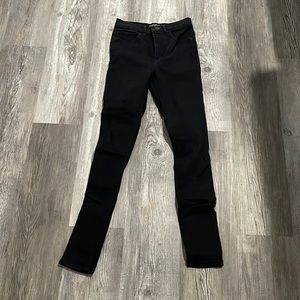 High rise black jeans